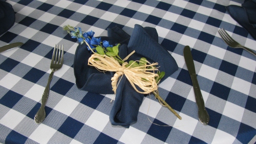 Close up Napkin Rings for Summer Wedding